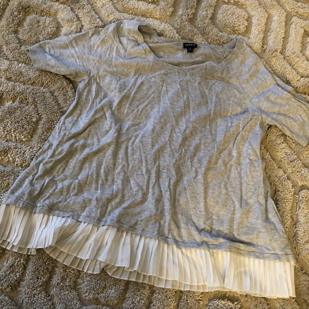 Torrid Short Sleeve Sweater